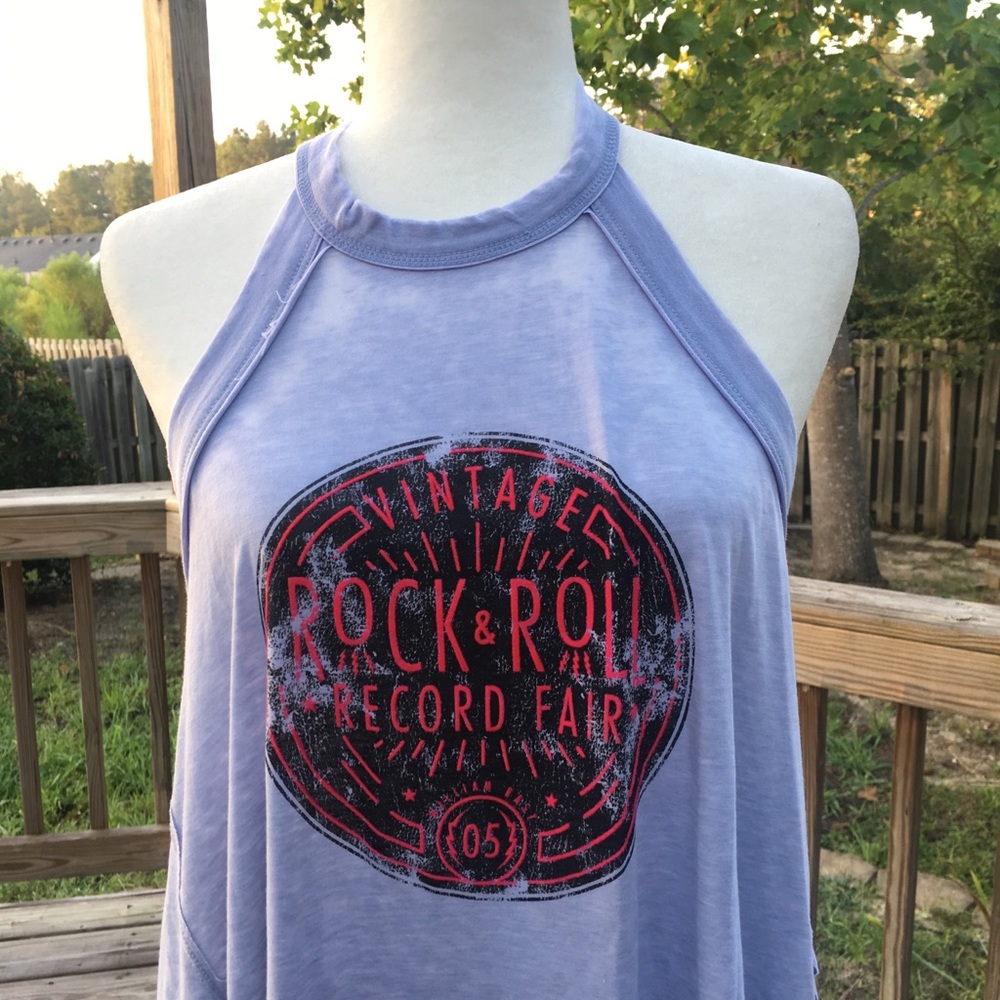 💋William Rast💋Asymmetrical Graphic Halter Sz L - Picture 5 of 8